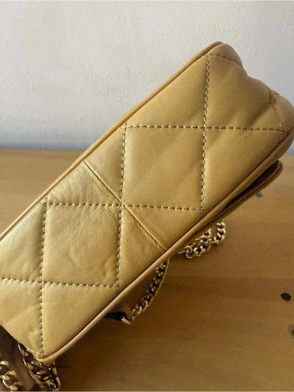 Brand New Michael Kors Quilted Tan Crossbody Bag